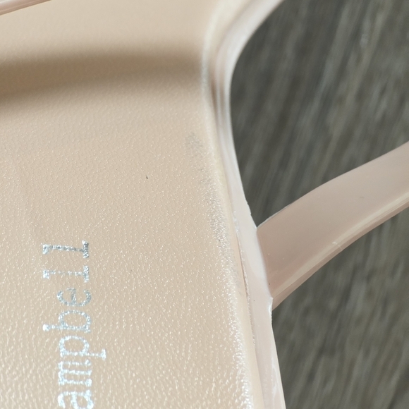 Jeffrey Campbell Jamm-3 Jelly Slide Minimalist Sandals in Nude, Size 9 - Picture 14 of 14